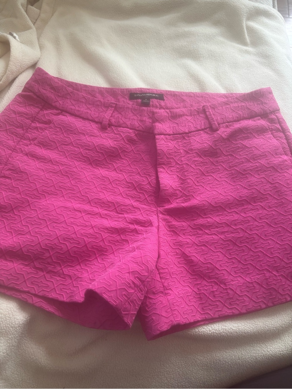 Banana Republic Bright Pink Textured Women's Shorts